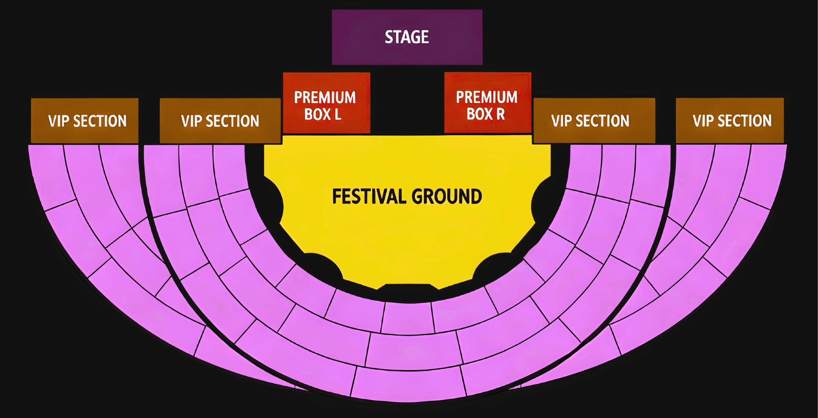 Venue seating map